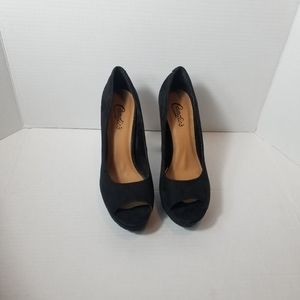 CANDIE'S CLASSIC BLACK HIGH HEEL SIZE 9